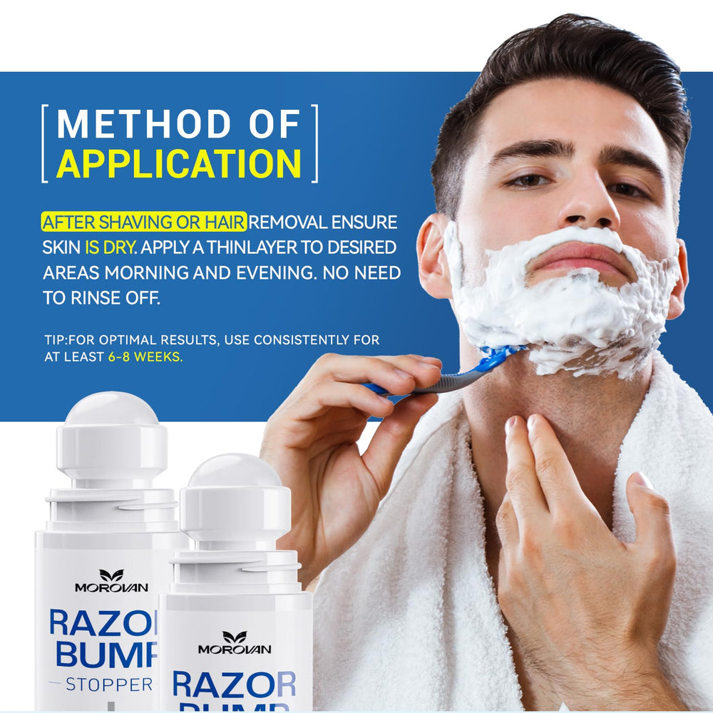 Morovan bottle highlights glycolic and salicylic acids for exfoliation and clarity