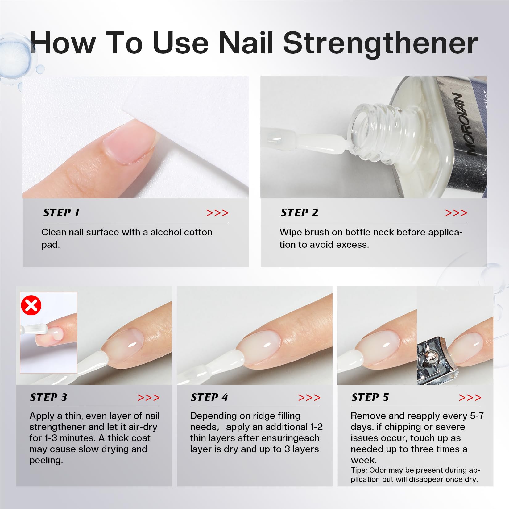 Daily Morovan use promotes durable nail care and protection