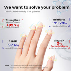 Morovan hardener ridge filler applied for a smoother nail surface