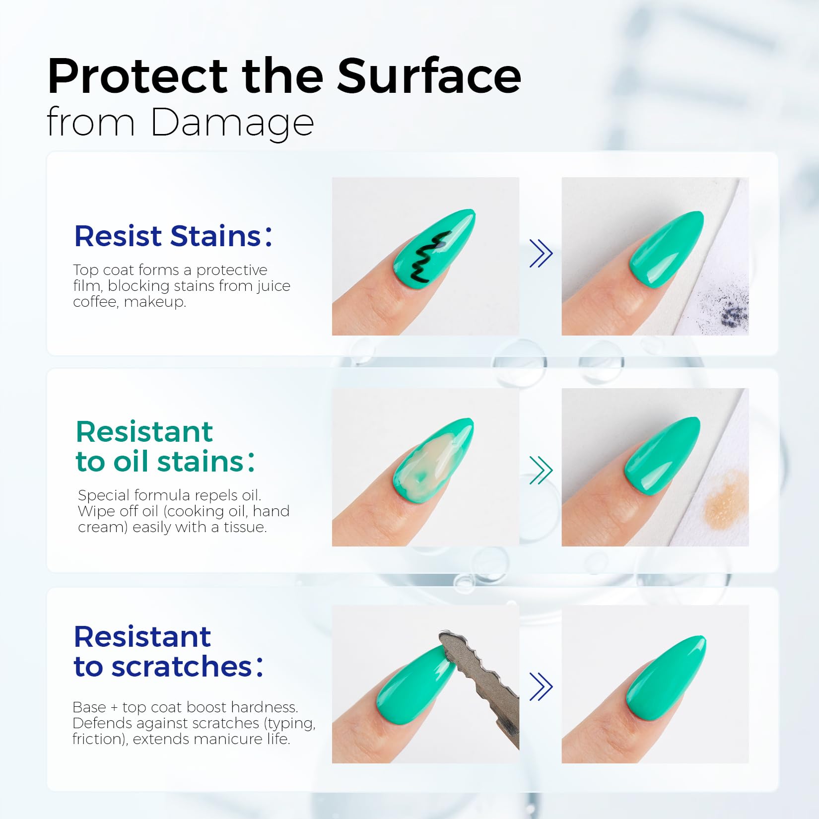 Morovan Nail Prep application scene, demonstrates easy steps for better adhesion