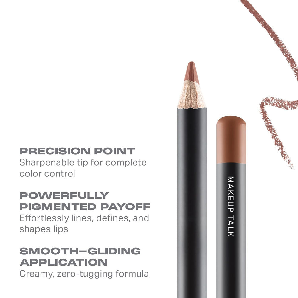 MORPHE zero-tug lip liner glide demonstrates creamy texture for seamless outlining