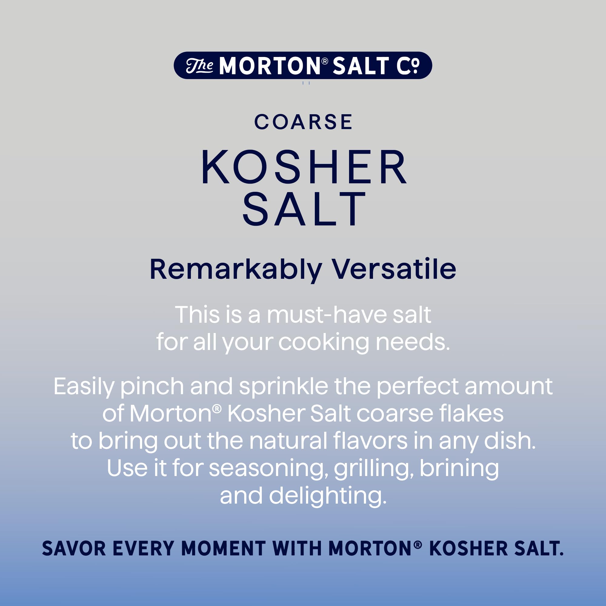 Morton 2-pack box keeps salt ready for larger recipes