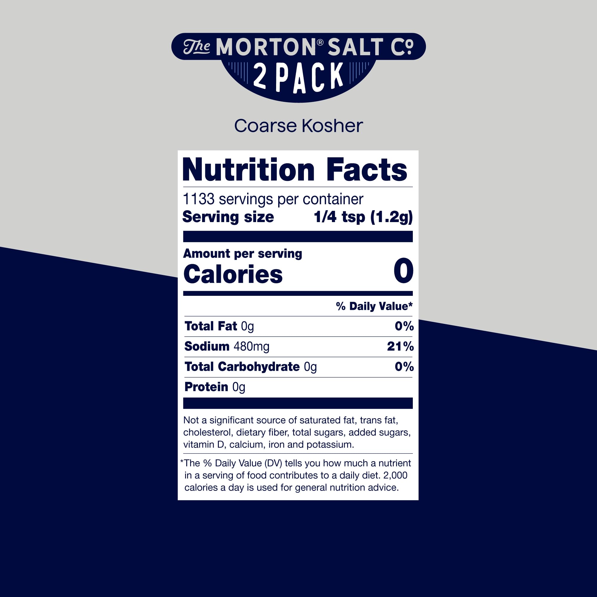 Morton coarse kosher salt for brining and rubs, showing versatile use