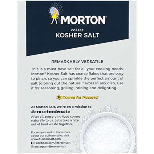 Morton Kosher Salt coarse rimming drinks adds clean saltiness to cocktails