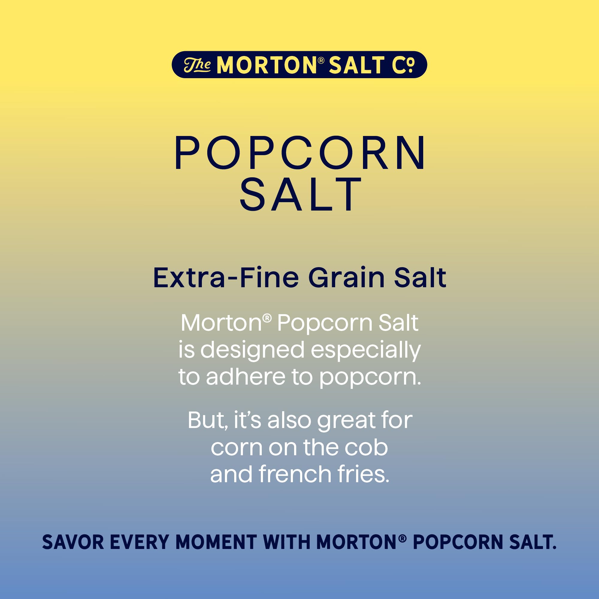 Morton Popcorn Salt sustainable packaging reduces waste