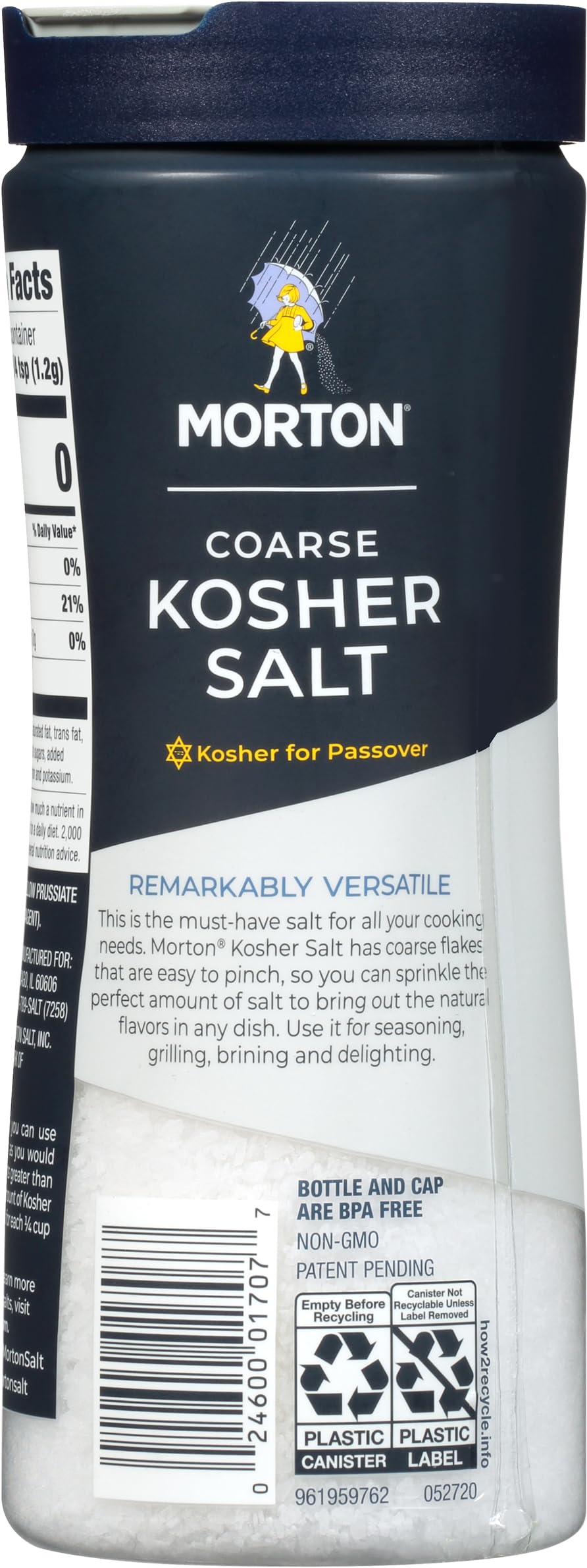 Morton USA-packaged salt emphasizes domestic production and trusted quality.