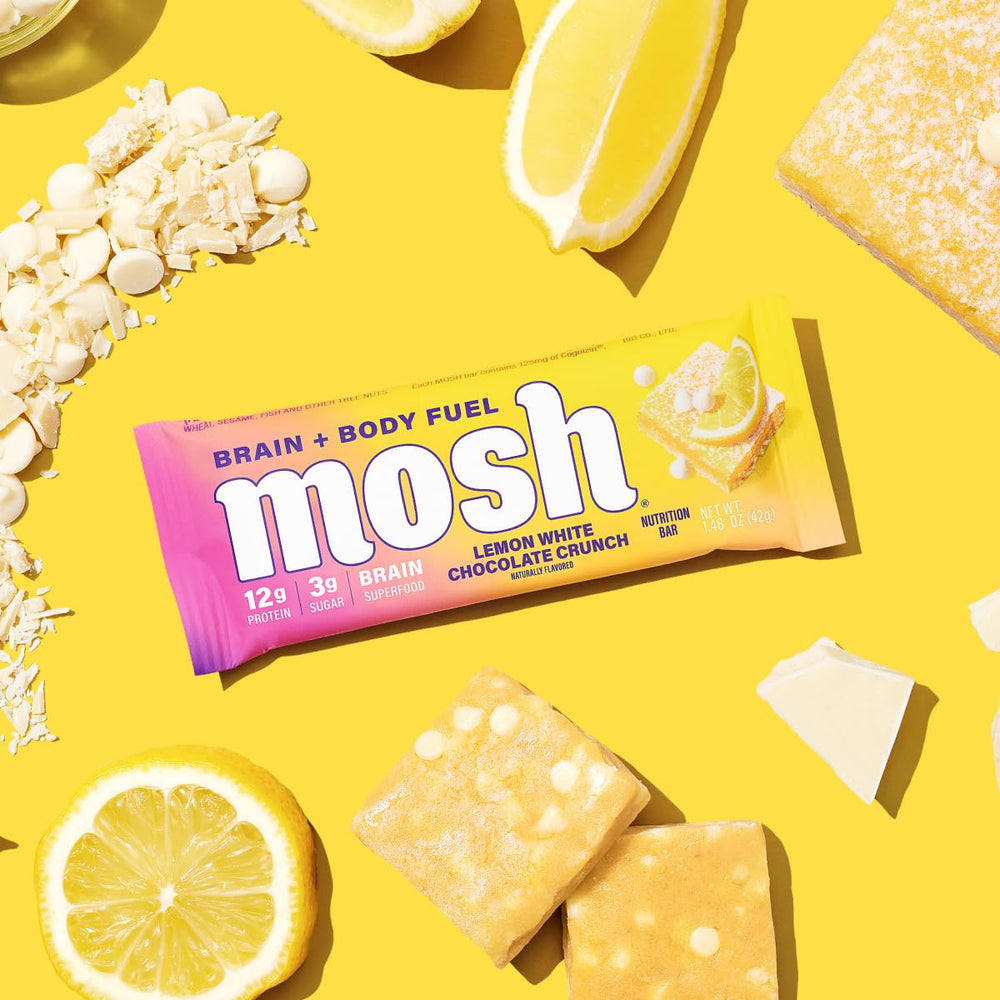 12-count MOSH box on a kitchen counter for keto-snacking
