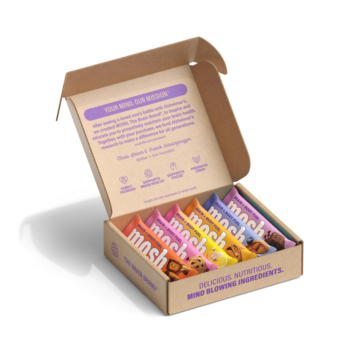 MOSH bars feature ashwagandha and lion's mane for a wellness-forward snack