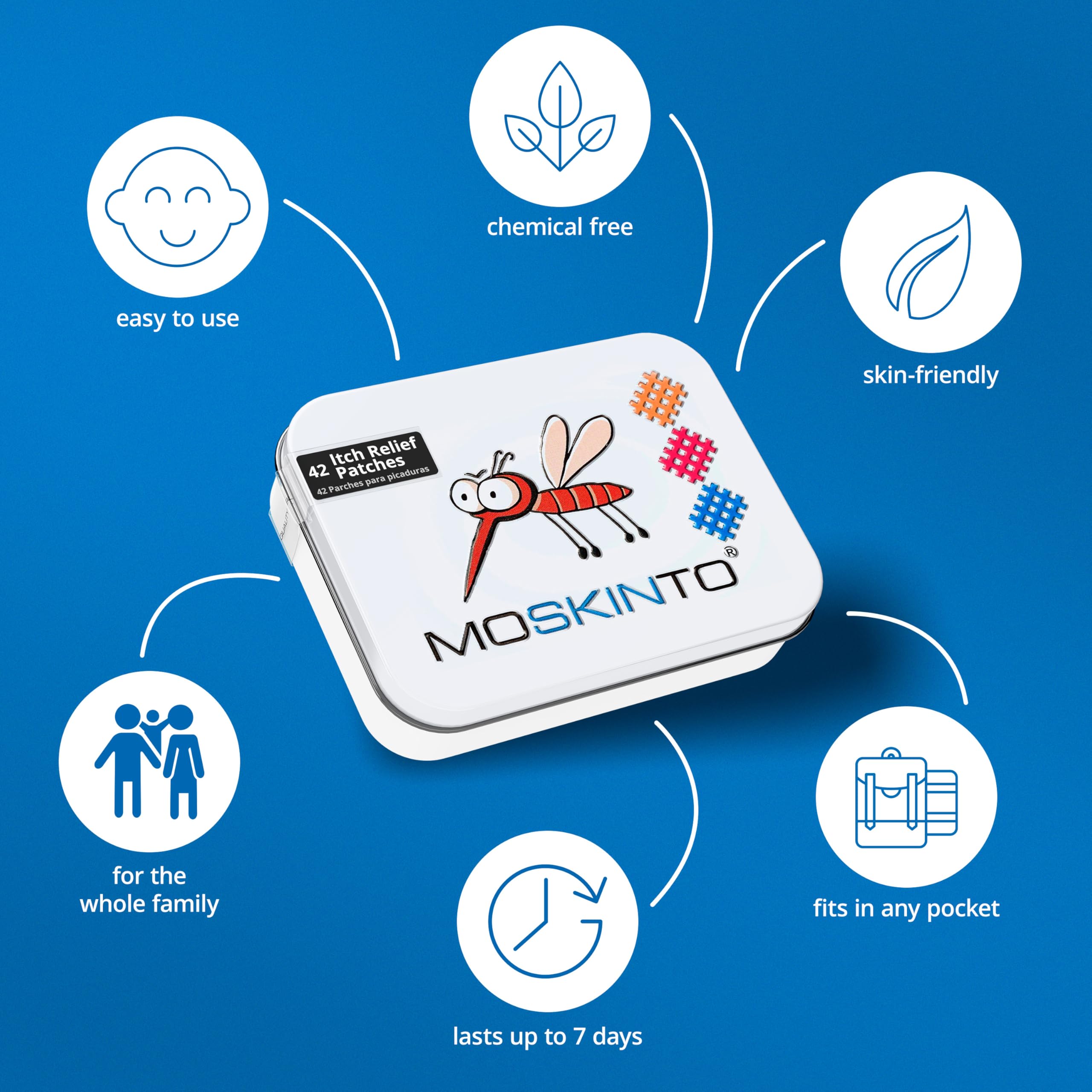 Moskinto 42-count box packaging shown for family use