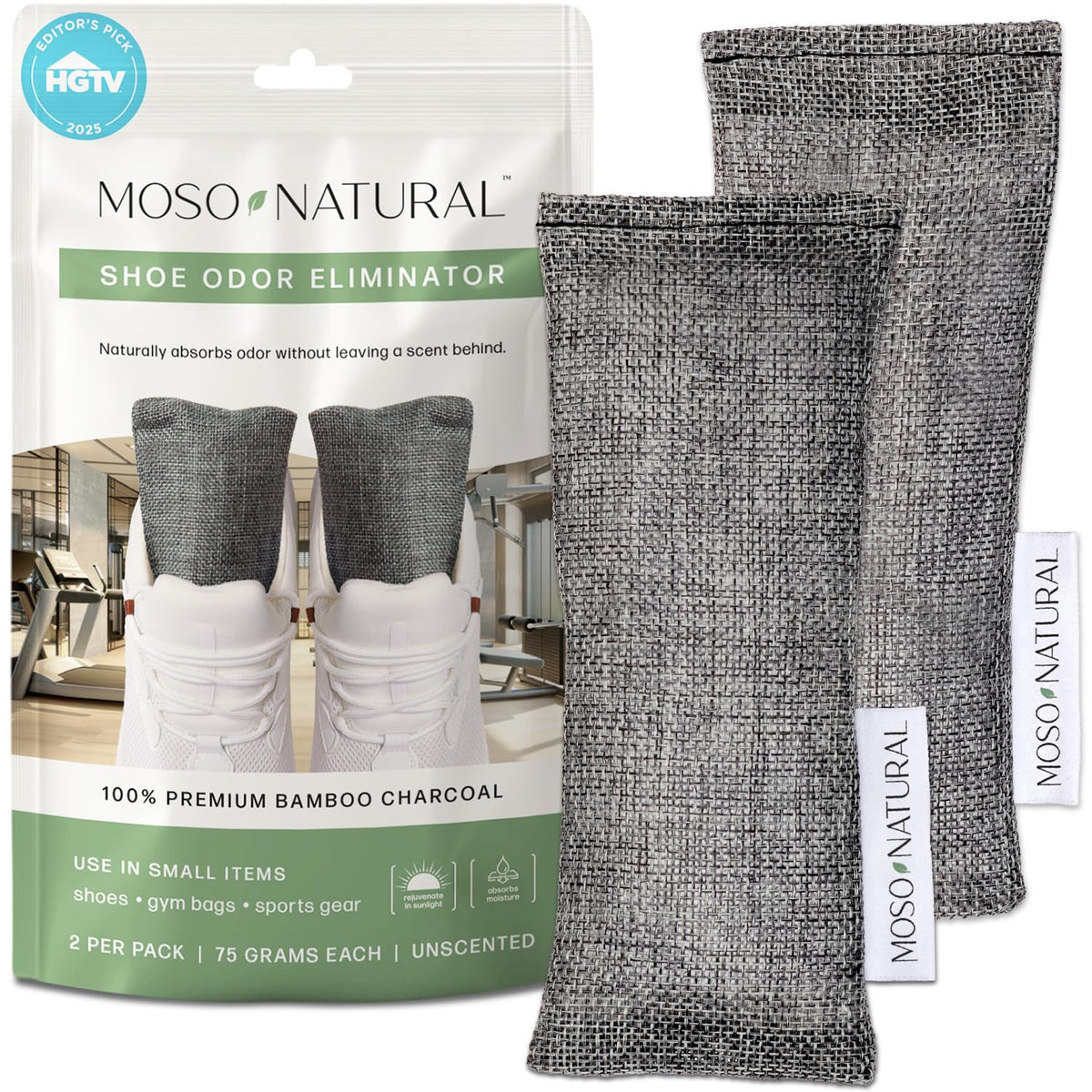 Moso Natural shoe deodorizer inserts for fresh footwear and odor control