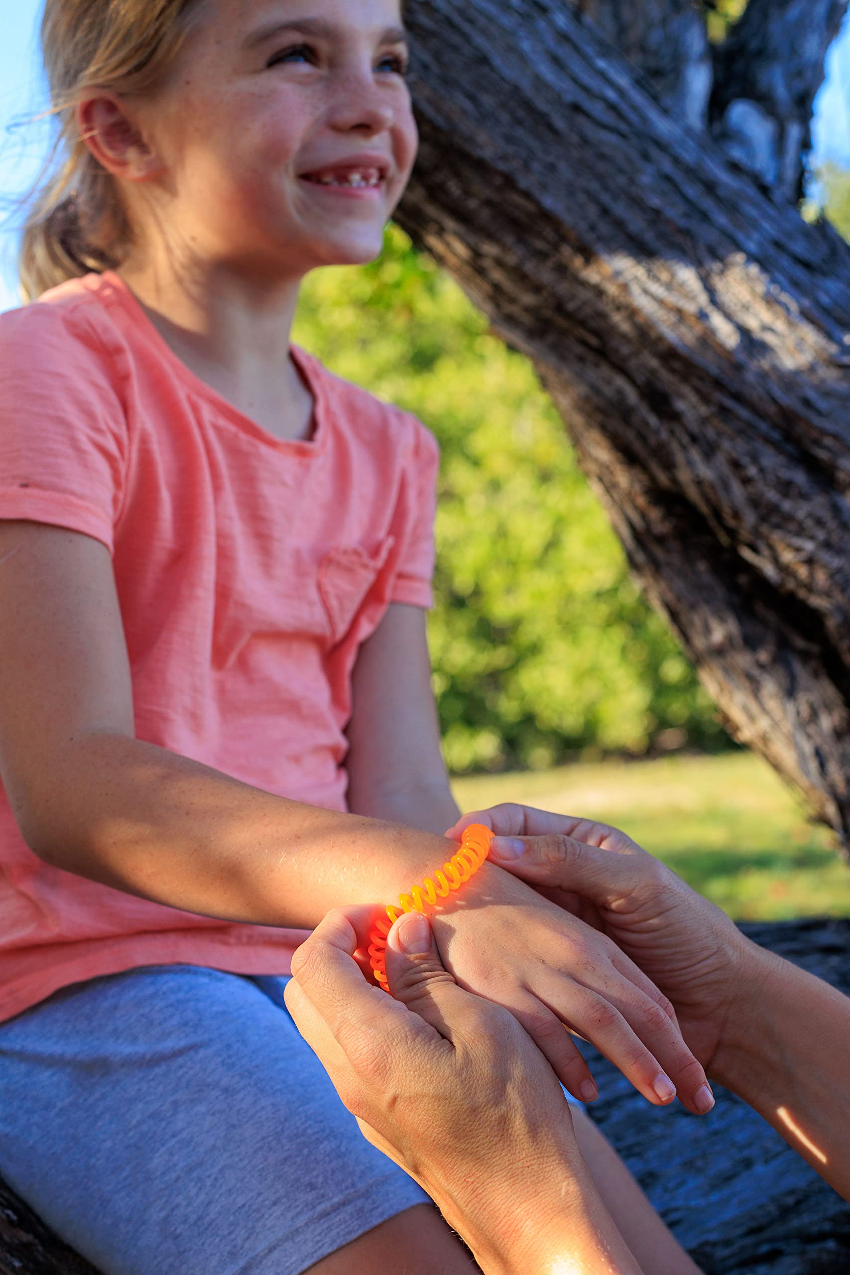 Mosquitoguard adjustable bands fit most kids comfortably.