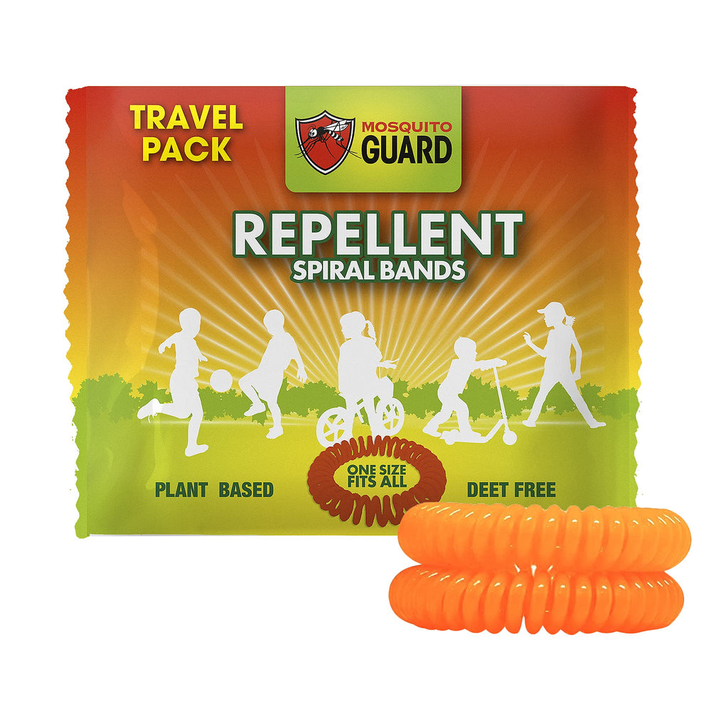 Mosquitoguard kids wrist-bracelet provides comfortable, DEET-free protection for active days.