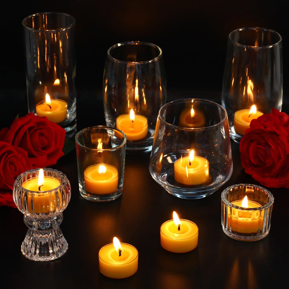 MOSROAD beeswax tealight for wedding or dinner decor