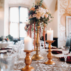 MOSROAD paraffin-wax pillar candles with cotton wicks delivering steady burn for events.