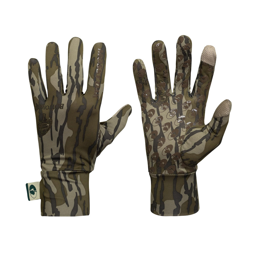Mossy Oak lightweight youth hunting gloves for kids on bow offer a durable non-slip grip.