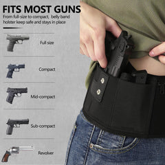 Mostcomtac belly band holster quick-release buttons enable fast weapon access