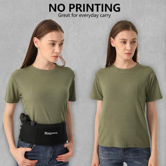 Mostcomtac belly band holster zippered pocket for secure extra storage