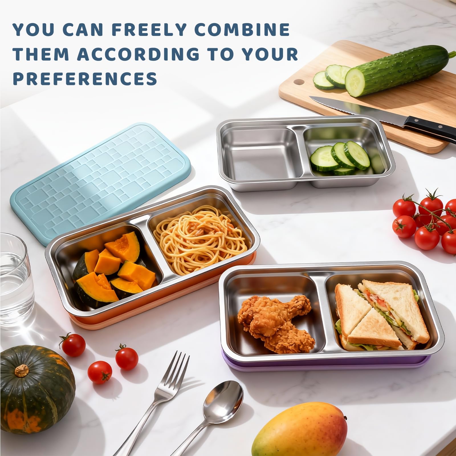 Mostdream portable kid snack containers fit easily into backpacks and lunch bags.