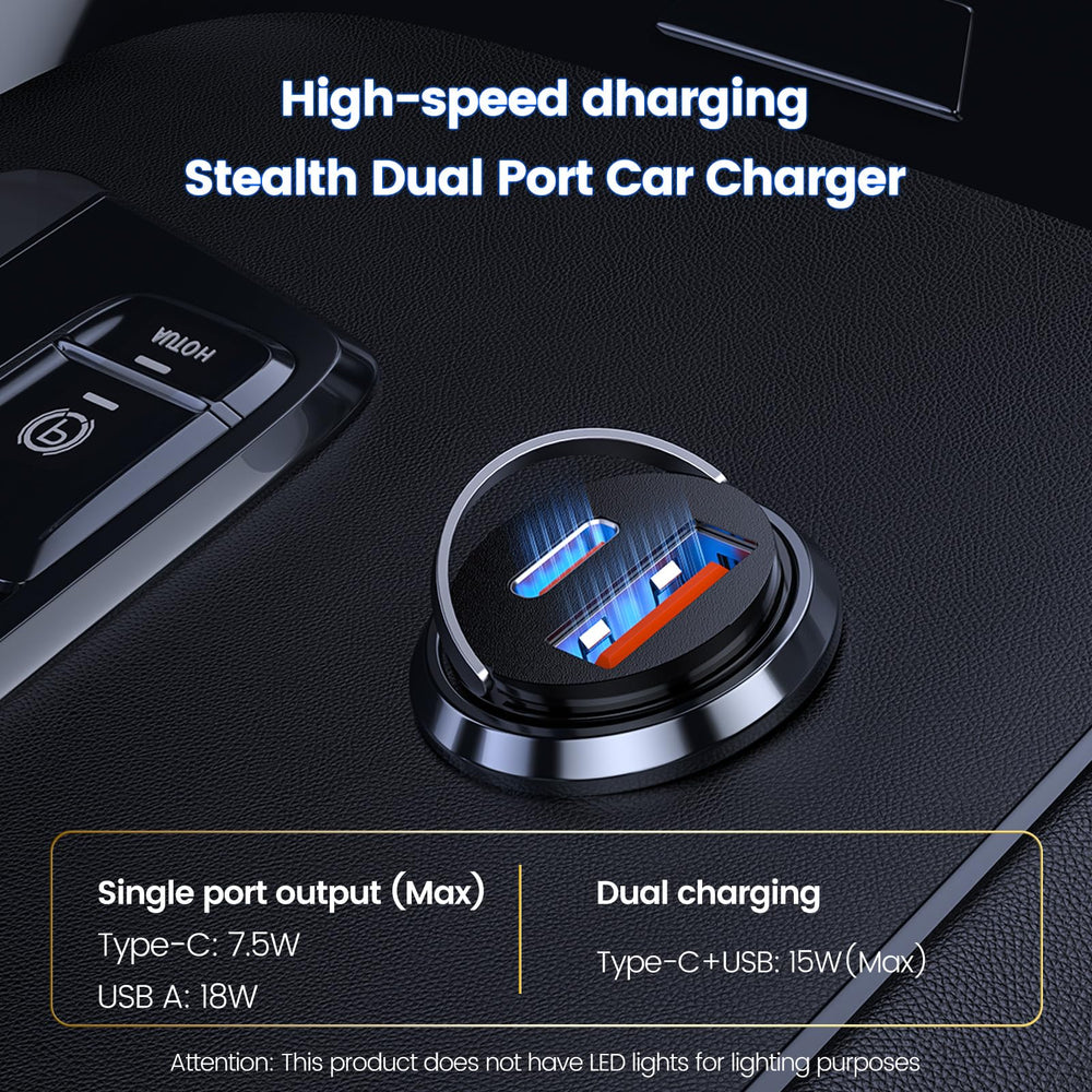 MOSWAG dual-port USB-A/USB-C quick charger for simultaneous fast charging