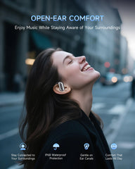 Mosyxe AI Translation Earbuds Intelligent touch and LED display for easy control.