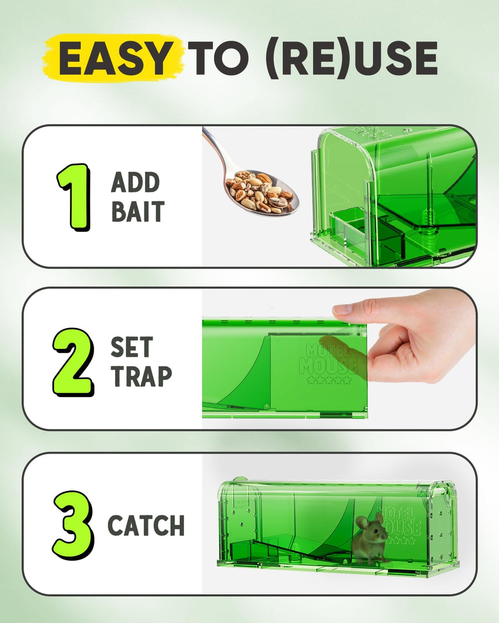 Motel Mouse instruction manual and video guide for quick learning.