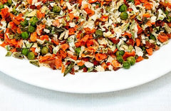 Mother Earth Dried Vegetable Soup Mix for camping, snack-ready and easy to prepare