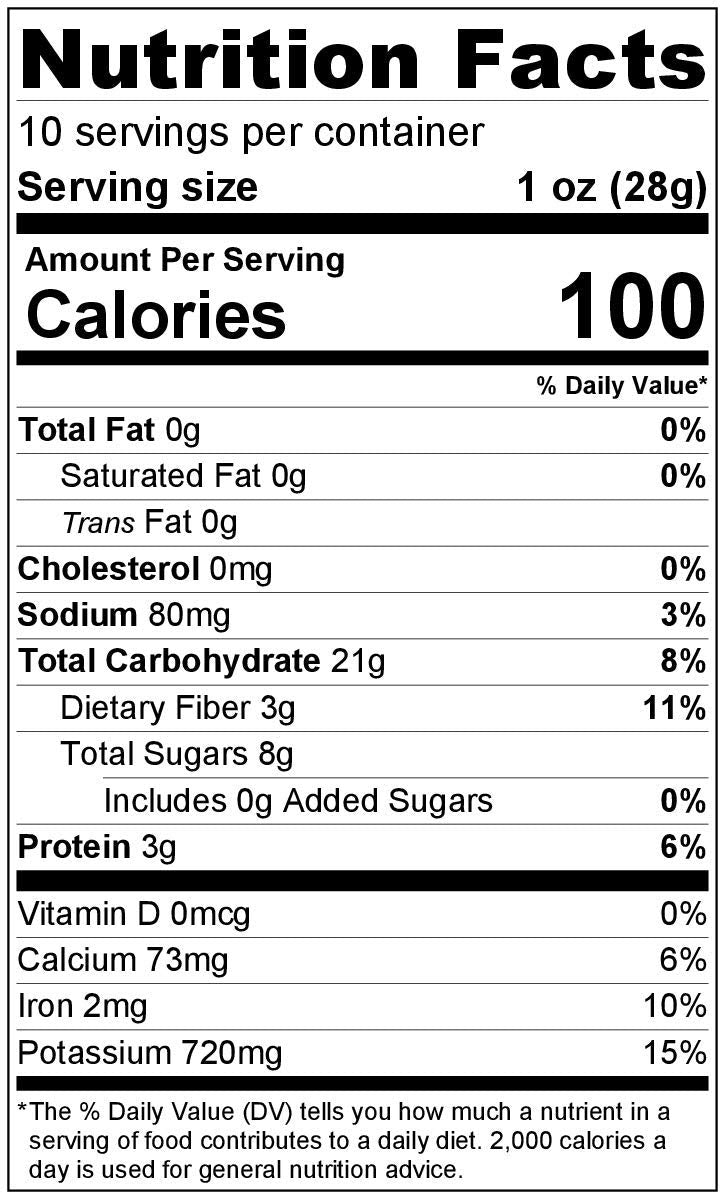 Mother Earth Dried Vegetable Soup Mix jar side, non-GMO and gluten-free pantry staple