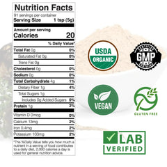 Mother Nature Organics 16oz bag of Black Maca Root Powder, a convenient pre-workout option.