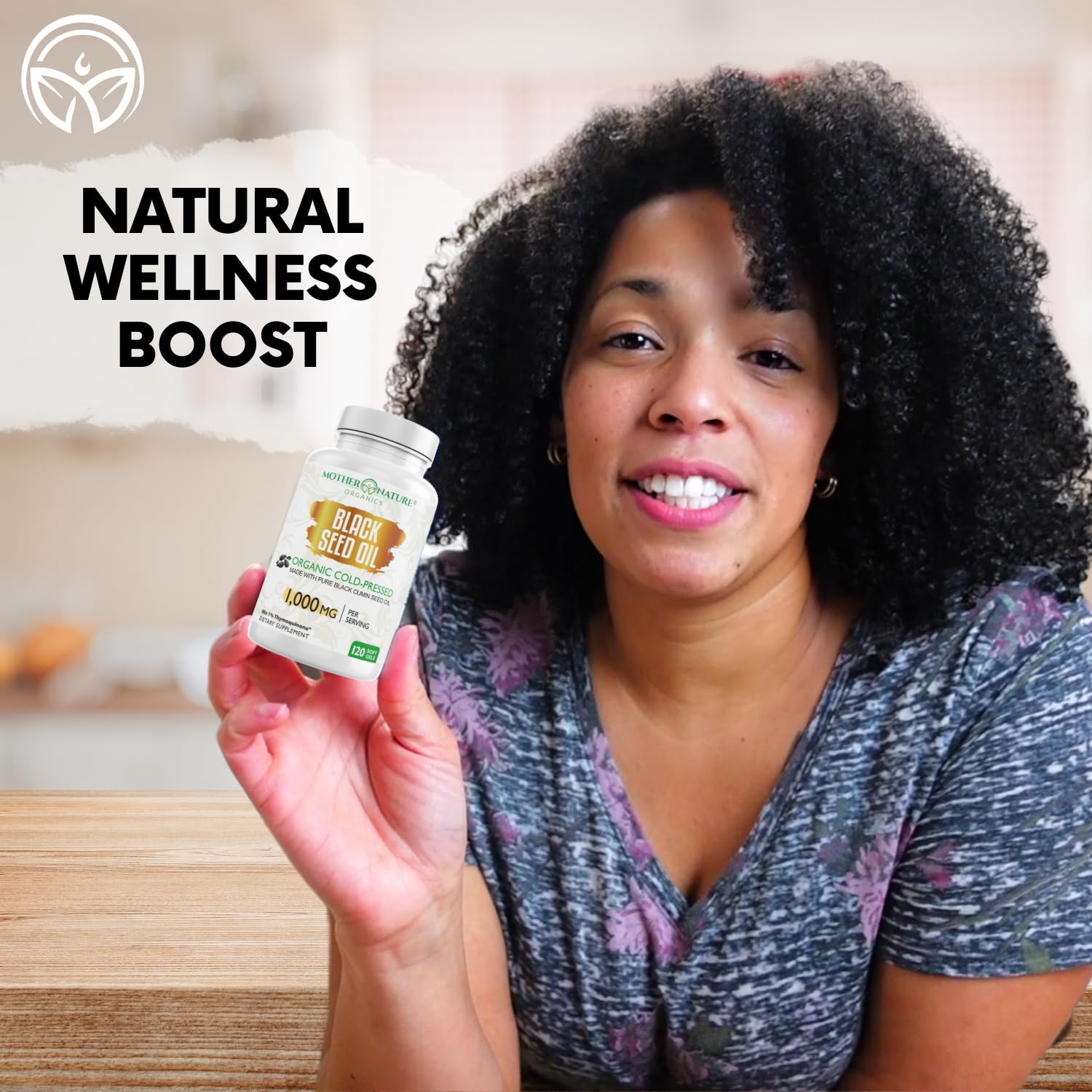 Mother Nature Organics Superfoods amber bottle protects potency and freshness.