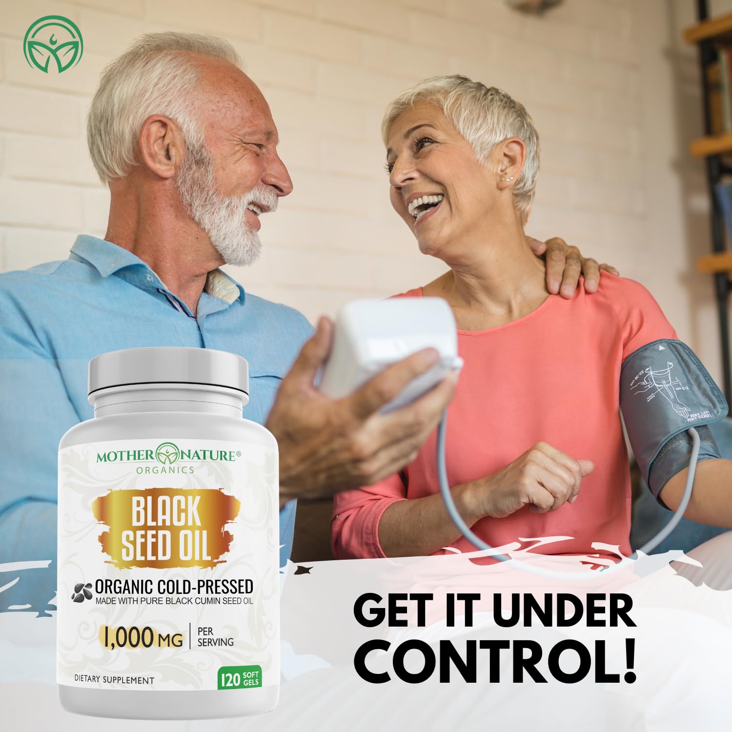 Closeup of Mother Nature Organics Superfoods softgels tasteless and easy to swallow.