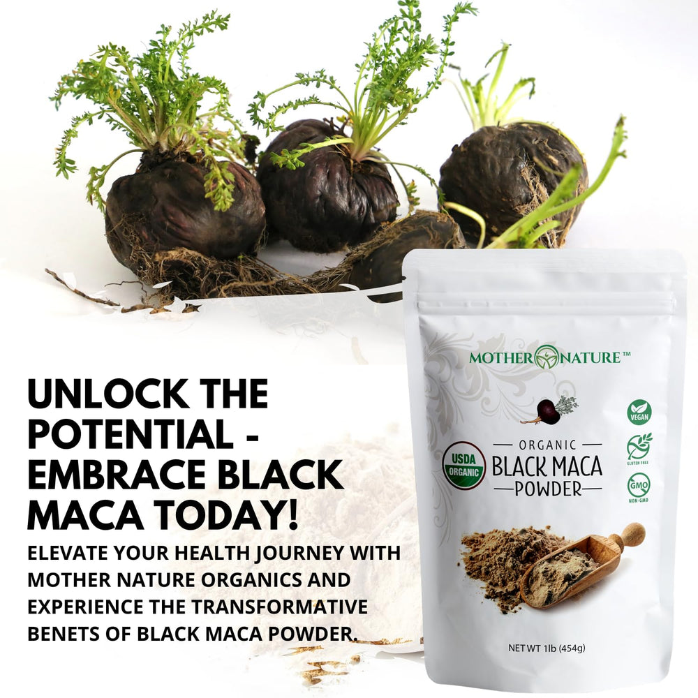Mother Nature Organics Maca powder dissolves easily in beverages for daily routine.