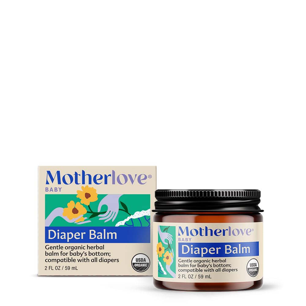 Motherlove Diaper Balm bottle for easy, on-the-go soothing.