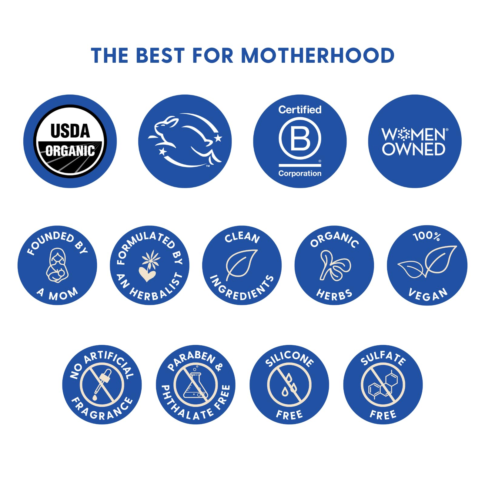 USDA Organic label on Motherlove Sitz Bath Spray signals clean ingredients.
