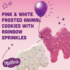 Closeup of rainbow sprinkles on Mother's Circus Animal Cookies