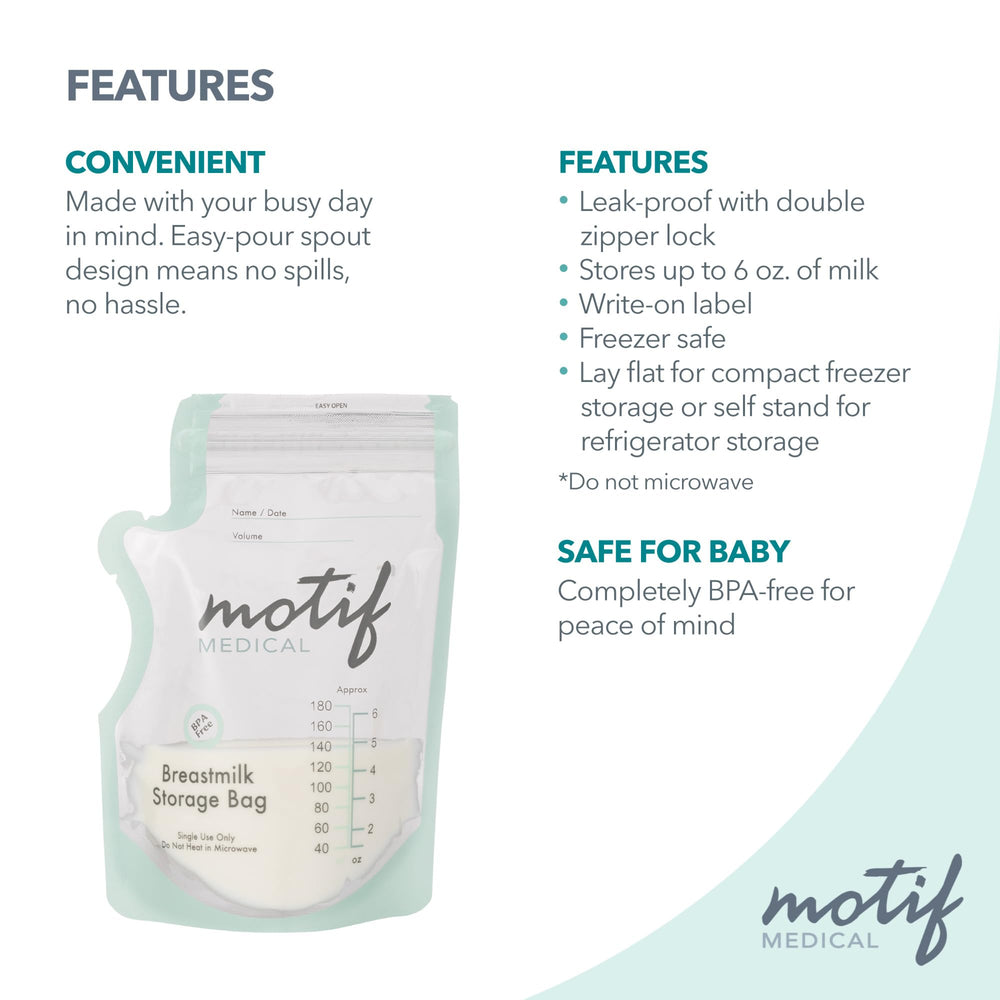 Motif Medical 100-count package saves trips to the store.