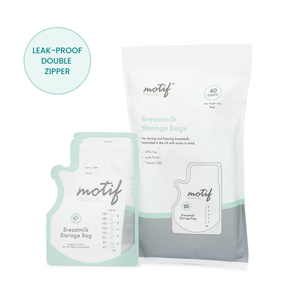 Motif Medical durable bags designed for busy pumping moms.