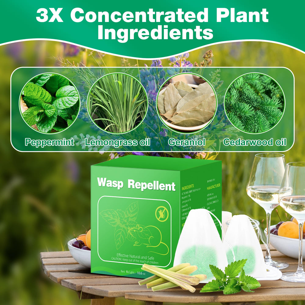 Motrapso Wasp Repellent in garden setup protects fruits and plants.