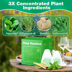 Motrapso Wasp Repellent in garden setup protects fruits and plants.