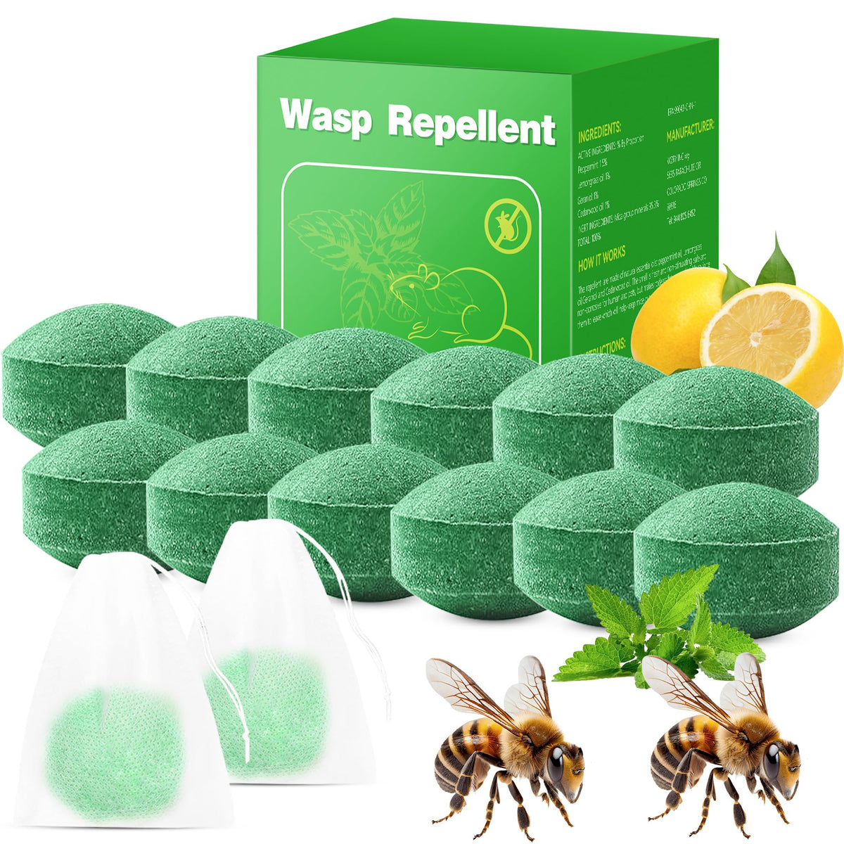 Motrapso Wasp Repellent packaging shows ready-to-use outdoor protection.