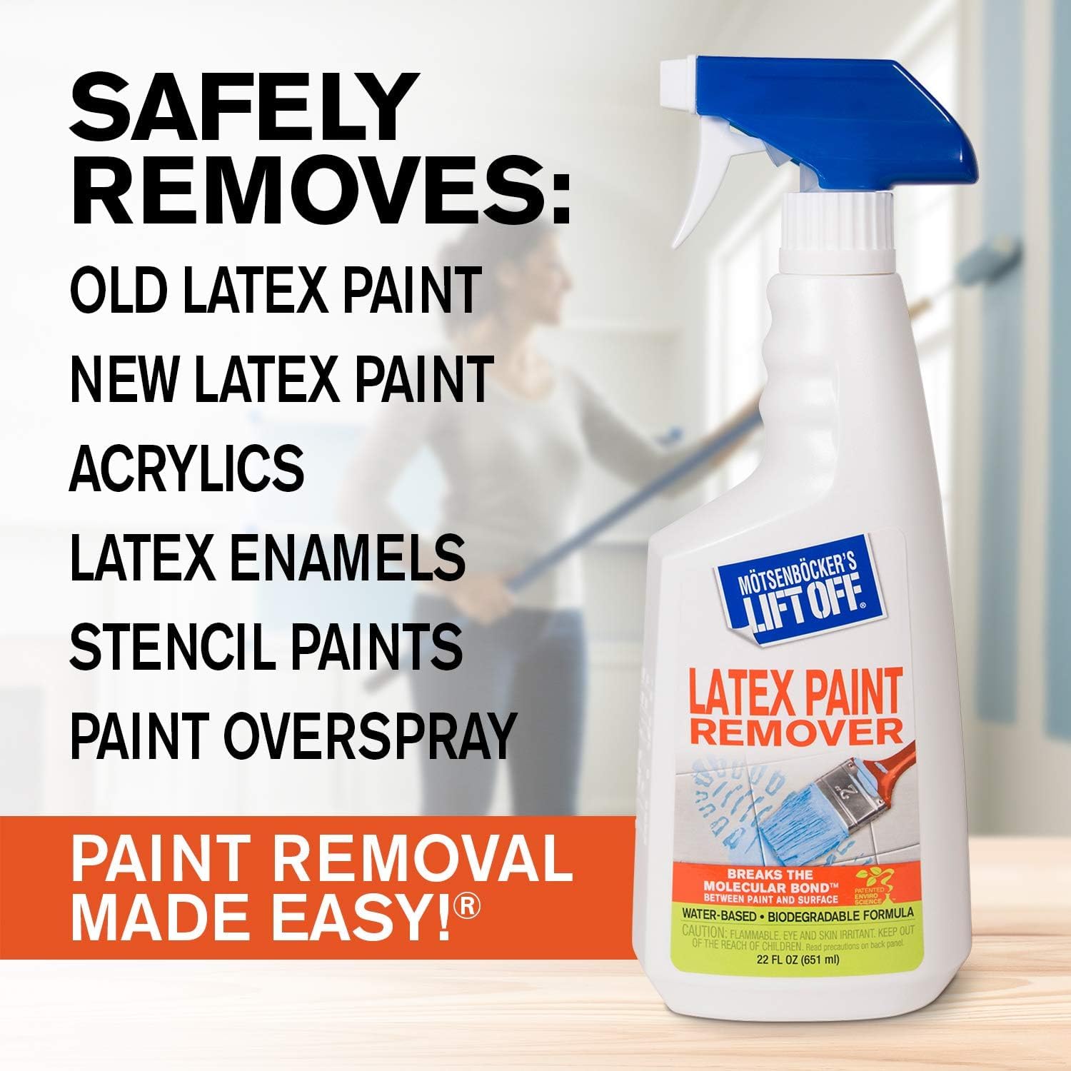 Motsenbocker's Lift Off spills and splatters wipe away cleanly with this spray.