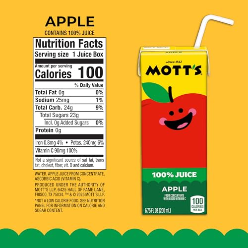 Mott's Apple Juice being poured into a glass for crisp flavor