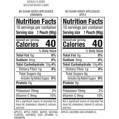 Mott's clear pouches displayed on table show portable, mess-free snack option