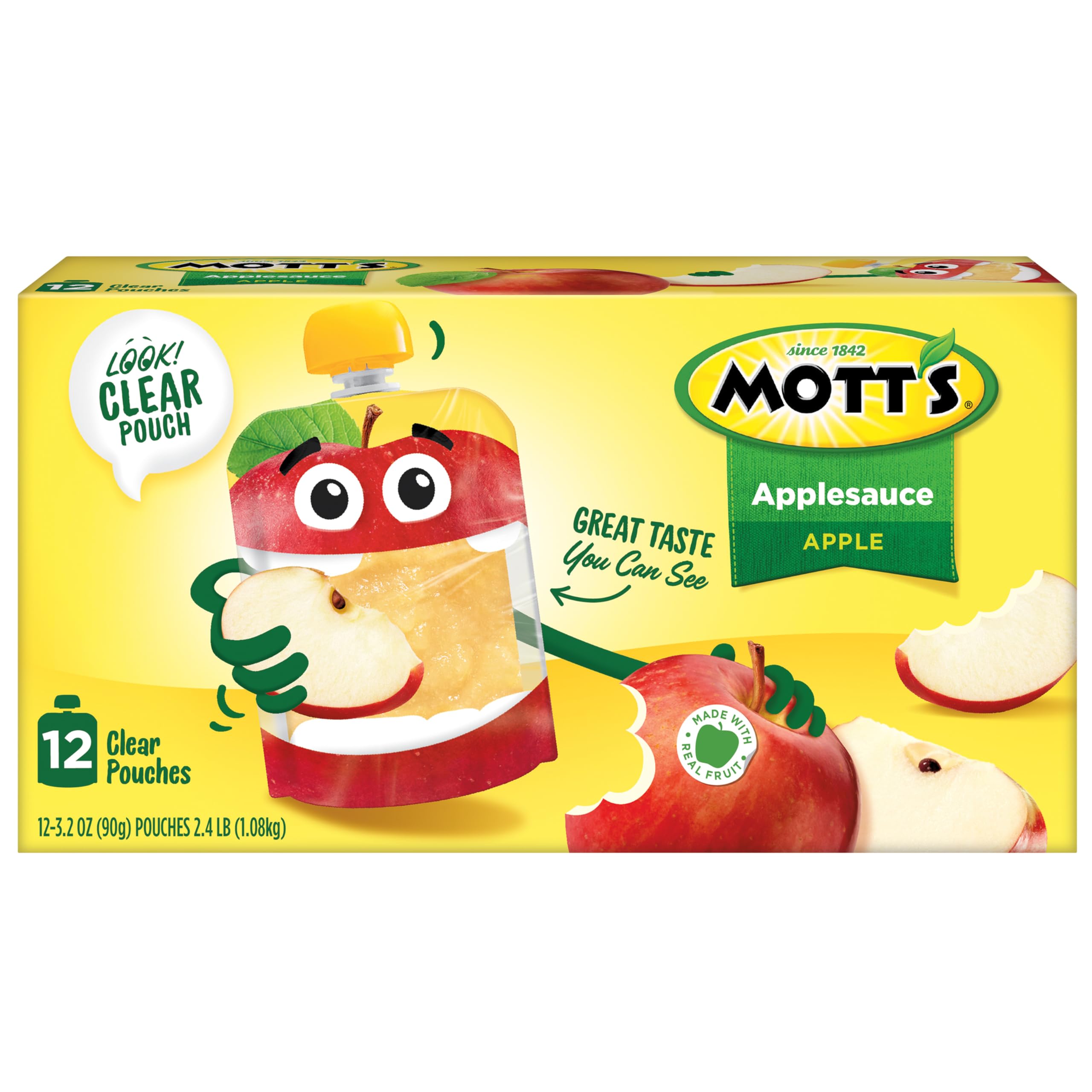 Mott's lunchbox-friendly pouch for quick, satisfying children's afternoon snack.