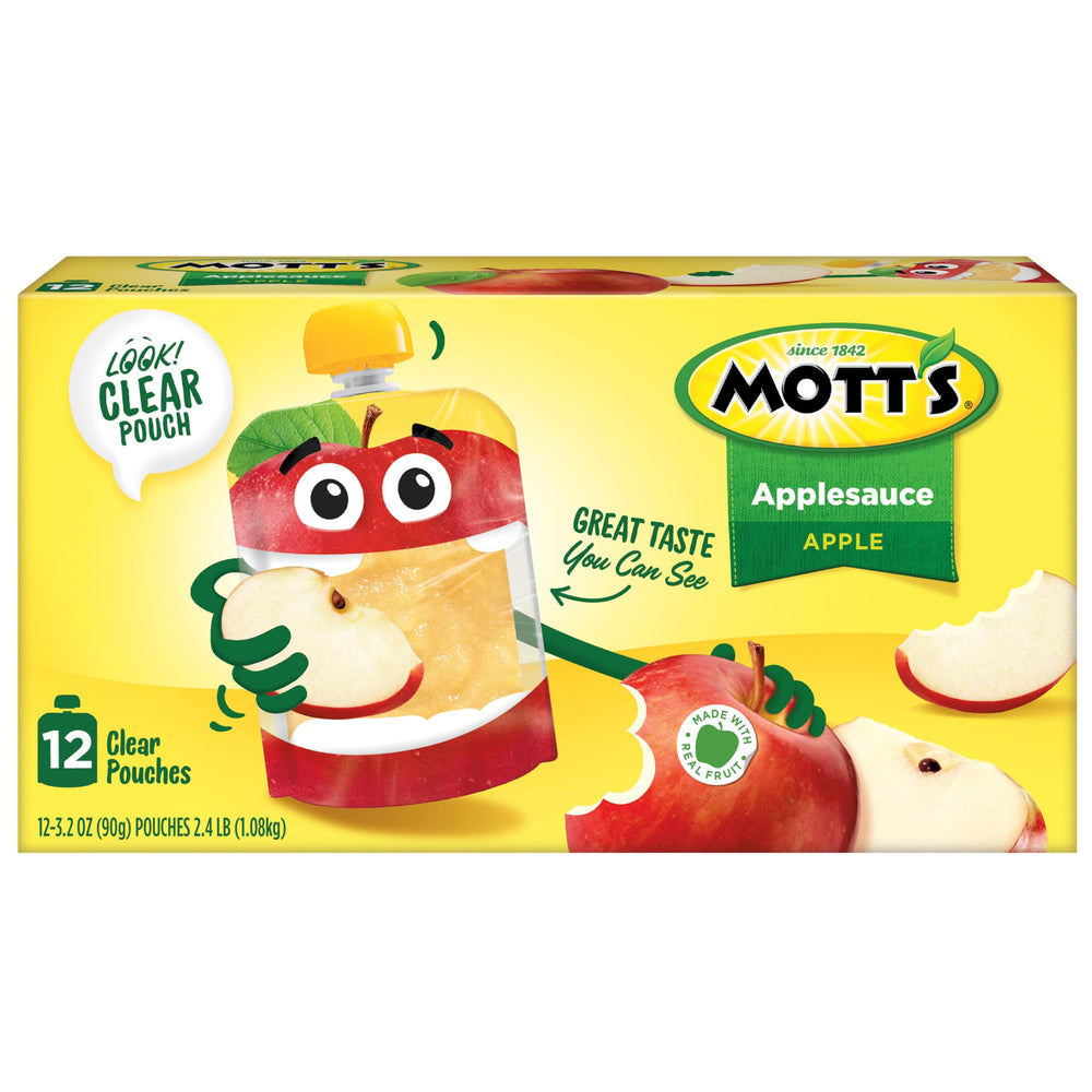 Mott's lunchbox-friendly pouch for quick, satisfying children's afternoon snack.