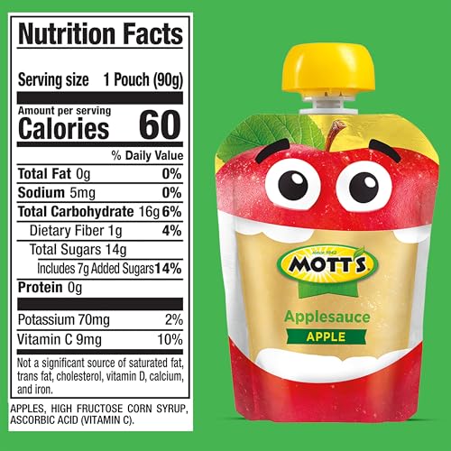 Mott's Applesauce no artificial flavors keeps snacks simple and kid-friendly.