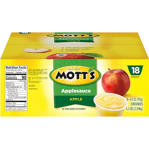 Mott's Applesauce no artificial flavors supports simple, healthy snacking