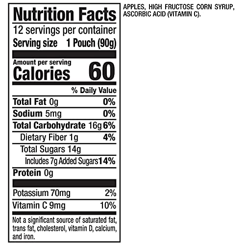 Mott's applesauce on-the-go snack pouch designed for quick, mess-free enjoyment.