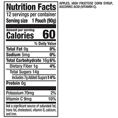 Mott's applesauce on-the-go snack pouch designed for quick, mess-free enjoyment.
