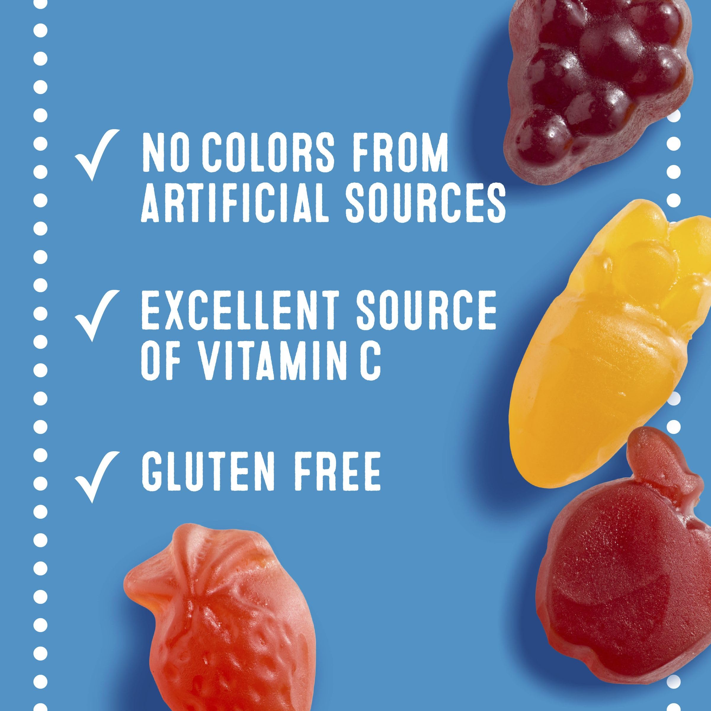 No artificial colors keeps snacking clean and simple