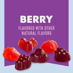 Front view of Mott's Berry Snacks package on kitchen counter.